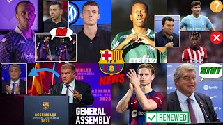 Messinho COMMITS To Barca🚨 Xavi REJECTS Two Signings💣 General Assembly RECAP⚖️ De Jong SE QUEDA✍️ [upl. by Phelgon]