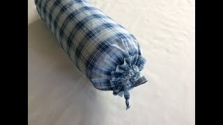 DIY Bolster Pillow And Cover Part 22  Tutorial [upl. by Ballinger]