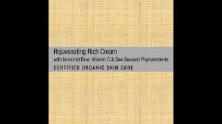 NUTRIANCE ORGANIC SKIN CARE  REJUVENATING RICH CREAM CERTIFIED [upl. by Idid729]