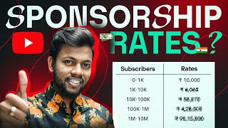 Sponsorship Rate For Youtube  1000 Subscribers पर Sponsorship का कितना मिलता है [upl. by Alta]