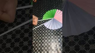 How to make paper fan [upl. by Ardnasela]