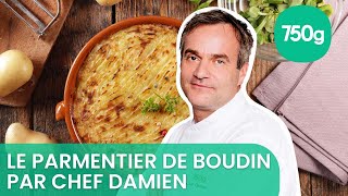 Vidéo de la recette du parmentier de boudin aux oignons aux pommes  750g [upl. by Leamsi]