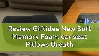 Review Giftidea New Soft Memory Foam car seat Pillows Breathable Lumbar Support Back Massager Waist [upl. by Liesa]