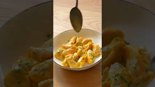 Welcome to PASTATUBE  Agnolotti del plin filed with potato mint served in Taleggio shorts [upl. by Feola]