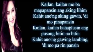 Kailan By Sarah Geronimo Lyrics live audio [upl. by Cleon]