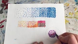 Pointillism SkillBuilder Tutorial Using Marker Video 1 [upl. by Ielak]