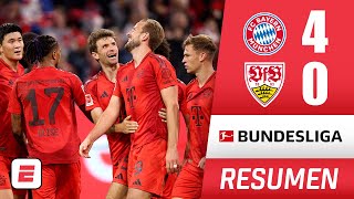 Bayern Munich se dio banquete con Stuttgart y lo goleó 40 con hattrick de Harry Kane  Bundesliga [upl. by Mic426]