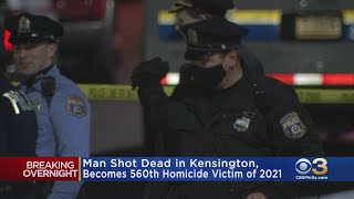 Man Killed In Kensington Shooting Becomes Citys 560th Homicide Victim of 2021 [upl. by Julee774]