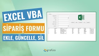 Excel Vba ile sipariş formu oluşturma [upl. by Angie]