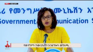 etv የመንግሥት ኮሙኒኬሽን አገልግሎት መግለጫ [upl. by Prasad]