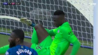 Edouard Mendy’s superb double save vs Aston Villa [upl. by Eeroc706]