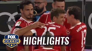 Corentin Tolisso extends Bayerns lead vs Bayer Leverkusen  201718 Bundesliga Highlights [upl. by Araz]