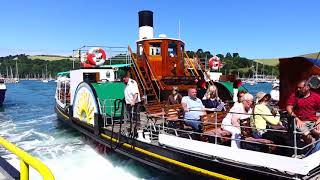 Kingswear Castle Paddle Steamer on the River Dart [upl. by Fredella]