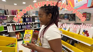 BACK TO SCHOOL SUPPLIES HAUL 2022  Getting ready for 6th grade [upl. by Veneaux866]