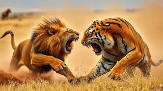 Lion vs Tiger  Who Wins the Fight lion tiger [upl. by Mosra]