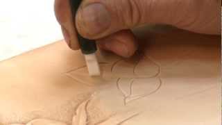 Carving a Leathercraft Leaf  Part 1 [upl. by Grega]