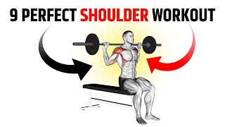 9 Perfect Shoulder Workout At GYM [upl. by Ayokal953]