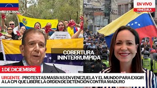 Protestas masivas en Venezuela y mundo hoy convocadas por María Corina Machado y Edmundo González [upl. by Dino830]