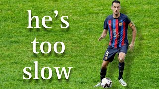 Sergio Busquets dribbles in slow motion [upl. by Pazit]