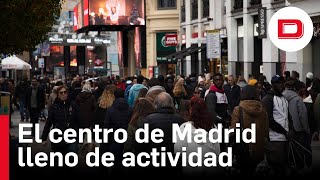 El puente y la Navidad colapsan el centro de Madrid [upl. by Tedi]