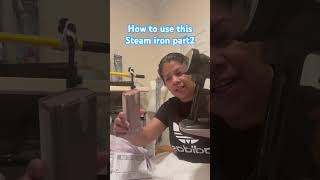 How to use this Steam iron part2 🇺🇸AMERICA [upl. by Anyat859]