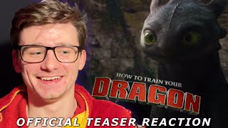 How To Train Your Dragon 2025  Official Teaser  Reaction  Thoughts [upl. by Ilario]