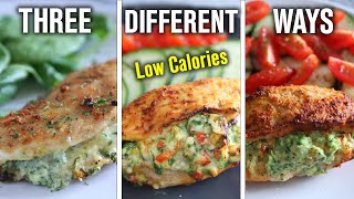 3 Mouthwatering Air Fryer Stuffed Chicken Breast  LOW CALORIES [upl. by Kaitlin442]