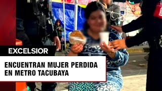 Encuentran a mujer desorientada en Metro de la CDMX [upl. by Keese]