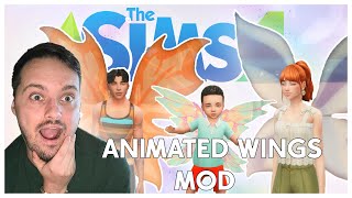 ANIMATED WINGS MOD 🧚‍♀️ 🧚 🧚‍♂️  by SpinningPlumbobs I I Die Sims 4 MODS [upl. by Sternberg]