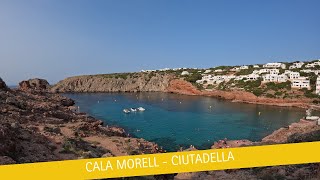 Cala Morell  La plus belle crique de Ciutadella [upl. by Nnylylloh]