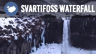 Svartifoss waterfall  Skaftafell South Iceland [upl. by Naleek50]