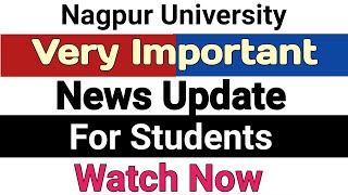 RTMNU Nagpur University Important Updates For Students rtmnu University exam news today rtmnu [upl. by Hawkie]