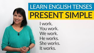 Learn English Tenses PRESENT SIMPLE [upl. by Minni662]