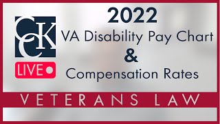 2022 VA Disability Pay Chart and Compensation Rates [upl. by Labors]