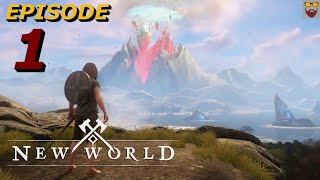 Lets Play New World  FULL RELEASE  Part 1  Windsward  Sword and Shield  Gameplay Walkthrough [upl. by Bremser]