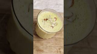 Kesar Badam Milk Shake Almond saffron milk recipe 🥛food recipe youtubeshorts zaikadiaries [upl. by Klapp]