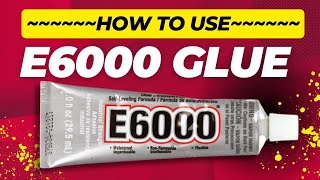 How To Use E6000 Glue For Jewelry And Crafts Tips And Tricks [upl. by Rochemont621]