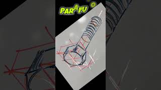 PARAFUSO SEXTAVADO  HEX SCREW SKETCH shorts [upl. by Coretta683]