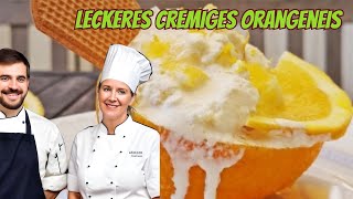 Leckeres cremiges Orangeneis ohne Eismaschine [upl. by Matta939]