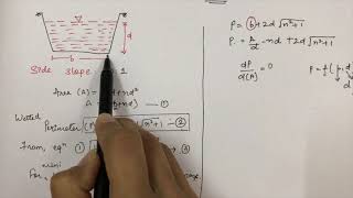 Hydraulically Efficient Trapezoidal Channel Section [upl. by Nedlog832]