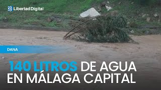 DANA  Las fuertes lluvias dejan más de 140 litros en Málaga capital [upl. by Eiramalegna]