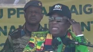 Mnangagwa speaking at Zanu PF rally in Mashonaland Central  Zimbabwe [upl. by Lazar]