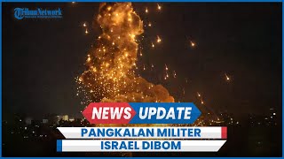 Serangan Hizbullah Targetkan Pangkalan Militer di Pusat Kota Israel Meledak dan Terbakar [upl. by Gosnell628]