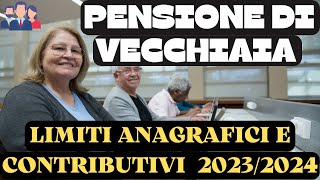 PENSIONE DI VECCHIAIA NUOVI REQUISITI 20232024 circolare INPS [upl. by Fe]