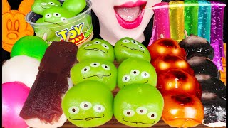 ASMR TOY STORY ALIEN MOCHI TTEOK 토이스토리 당고 MUKBANG 먹방 [upl. by Repsihw]