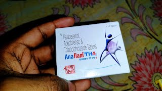 Aceclofenac Paracetamol amp Thiocolchicoside Tablet Anaflam TH4  Use How to take Side Effects [upl. by Eile840]