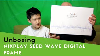 Nixplay Seed Wave Digital Frame unboxing [upl. by Ylellan]