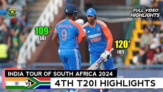 India vs South Africa 4th T20 2024 Full Match Highlights  IND vs SA 4TH T20 Highlights 2024 [upl. by Pogah]