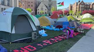 Protests at UWMadison enter 2nd day [upl. by Akanke]