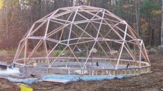 Geodesic Dome Greenhouse  Part 8  ASSEMBLING THE DOME [upl. by Nalced219]